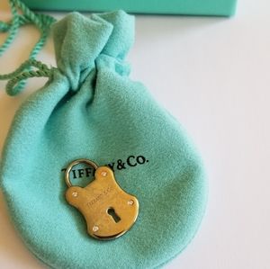 Tiffany and Co Lock charm with diamond